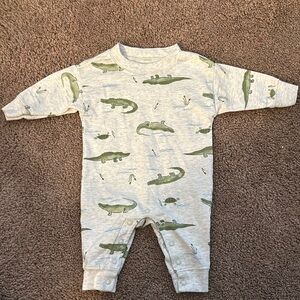 Carter's Green and Gray Bodysuit with Nautical Print
